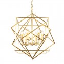 6 Light Retro Rustic Luxury Brass Chandelier