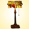 10 Inch Rural Grape Stained Glass Table Lamp