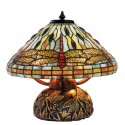 Dragonfly Stained Glass Table Lamp