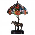 12 Inch Rose Stained Glass Table Lamp