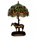 12 Inch Rural Dragonfly Stained Glass Table Lamp