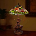 17 Inch Mermaid Stained Glass Table Lamp