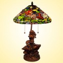 17 Inch Mermaid Stained Glass Table Lamp