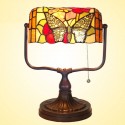 10 Inch Butterfly Stained Glass Table Lamp