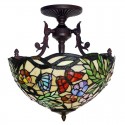 16 Inch Butterfly Stained Glass Pendant Light