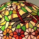 16 Inch Dragonfly Stained Glass Pendant Light
