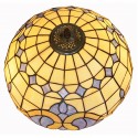 16 Inch Mediterranean Style Stained Glass Pendant Light