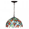 12 Inch Stained Glass Pendant Light