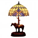 12 Inch Mediterranean Style Stained Glass Table Lamp