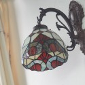 7 Inch Baroque 1 Light Stained Glass Wall light