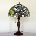 16 Inch Rose Stained Glass Table Lamp