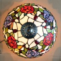 16 Inch Rose Stained Glass Table Lamp