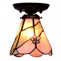 7 Inch Stained Glass Flush Mount