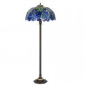 22 Inch Wisteria Stained Glass Floor Lamp