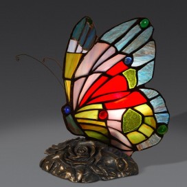 Butterfly Stained Glass Table Lamp