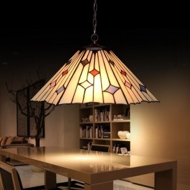 16 Inch Stained Glass Pendant Light