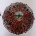 12 Inch Retro Red Dragonfly Stained Glass Table Lamp