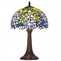 12 Inch Retro Wisteria Stained Glass Table Lamp