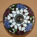 12 Inch Rural Rose Stained Glass Table Lamp