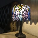 10 Inch Wisteria Stained Glass Table Lamp