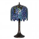 10 Inch Wisteria Stained Glass Table Lamp