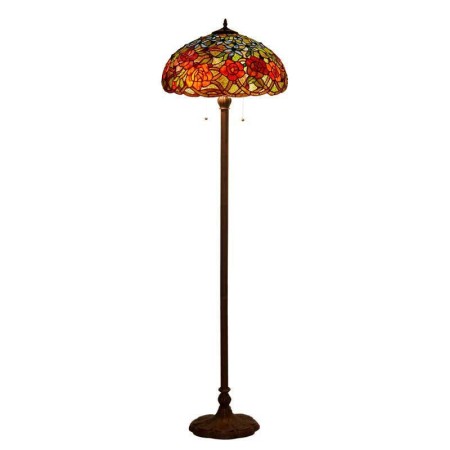 18 Inch Retro Stained Glass Floor Lamp