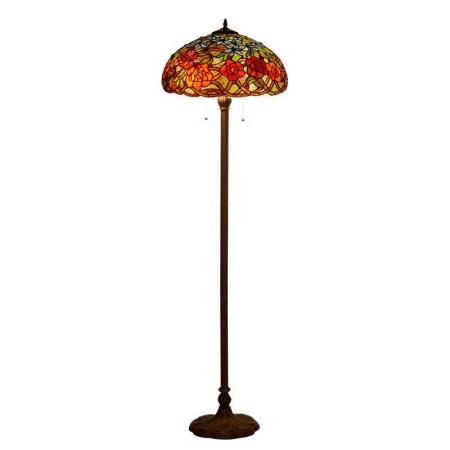 18 Inch Retro Stained Glass Floor Lamp