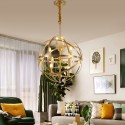 8 Light Retro Rustic Luxury Brass Chandelier