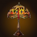 12 Inch Dragonfly Stained Glass Table Lamp