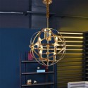 8 Light Retro Rustic Luxury Brass Chandelier