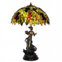 Rural Grape Stained Glass Table Lamp