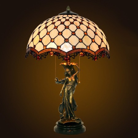 16 Inch Retro Stained Glass Table Lamp