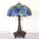 22 Inch Wisteria Stained Glass Table Lamp