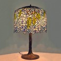 18 Inch Wisteria Retro Stained Glass Table Lamp