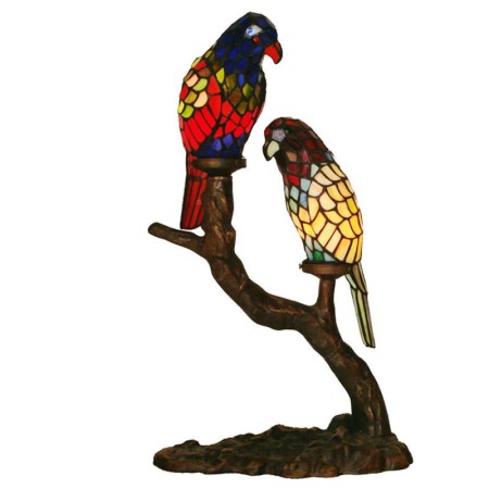 Parrot Stained Glass Table Lamp