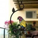 Rural Parrot Stained Glass Pendant Light