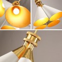 4 Light Retro Rustic Luxury Aluminum Alloy Chandelier with Shade