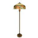 20 Inch Rose Stained Glass Floor Lamp
