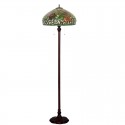 18 Inch Rose Stained Glass Floor Lamp