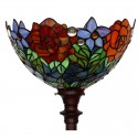 Rose Stained Glass Floor Lamp