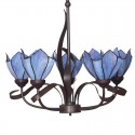 5 Light Chandelier Stained Glass Chandelier