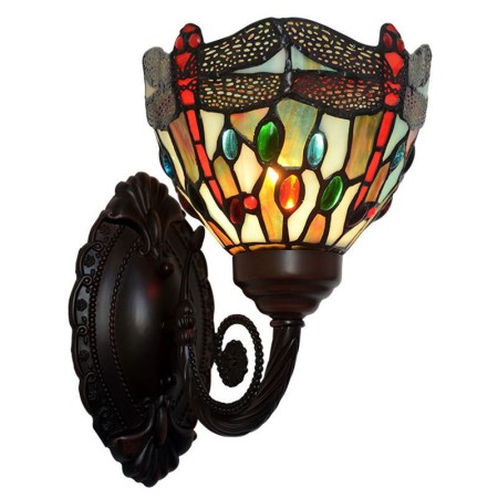 7 Inch Dragonfly Stained Glass Wall light