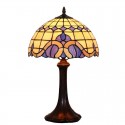 12 Inch Mediterranean Style Stained Glass Table Lamp