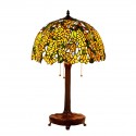 18 Inch Wisteria Stained Glass Table Lamp