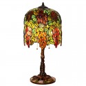 13 Inch Grape Stained Glass Table Lamp