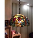 12 Inch Grape Stained Glass Pendant Light