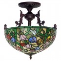 16 Inch Tulip Stained Glass Pendant Light