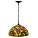 16 Inch Tulip 1 Light Stained Glass Pendant Light