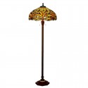 20 Inch Dragonfly Stained Glass Floor Lamp