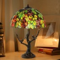 16 Inch Grape Stained Glass Table Lamp